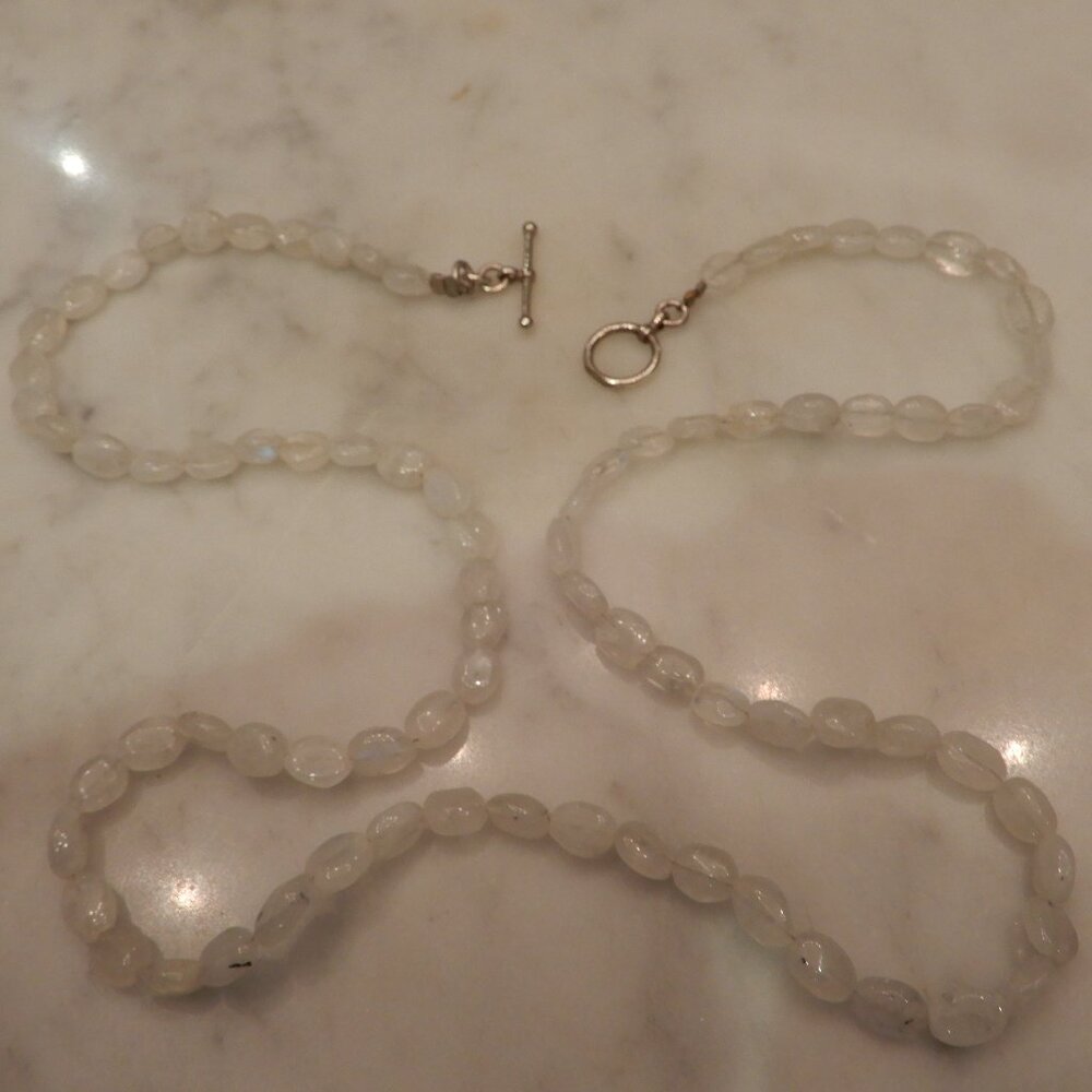 White Moonstone Necklace